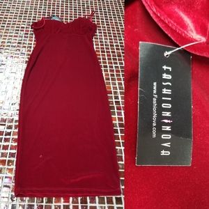 Red Velvet Dress NWT